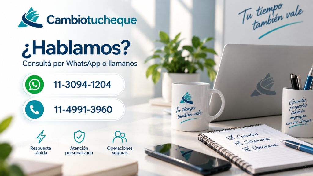 Cambio de cheques y echeq para moviles- contacto