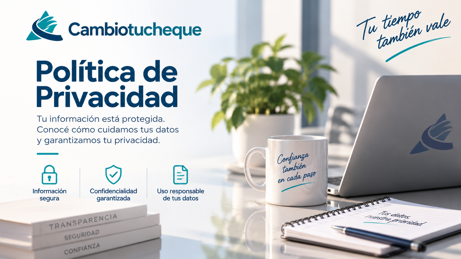 Cambio de cheques y echeq. Politicas de privacidad